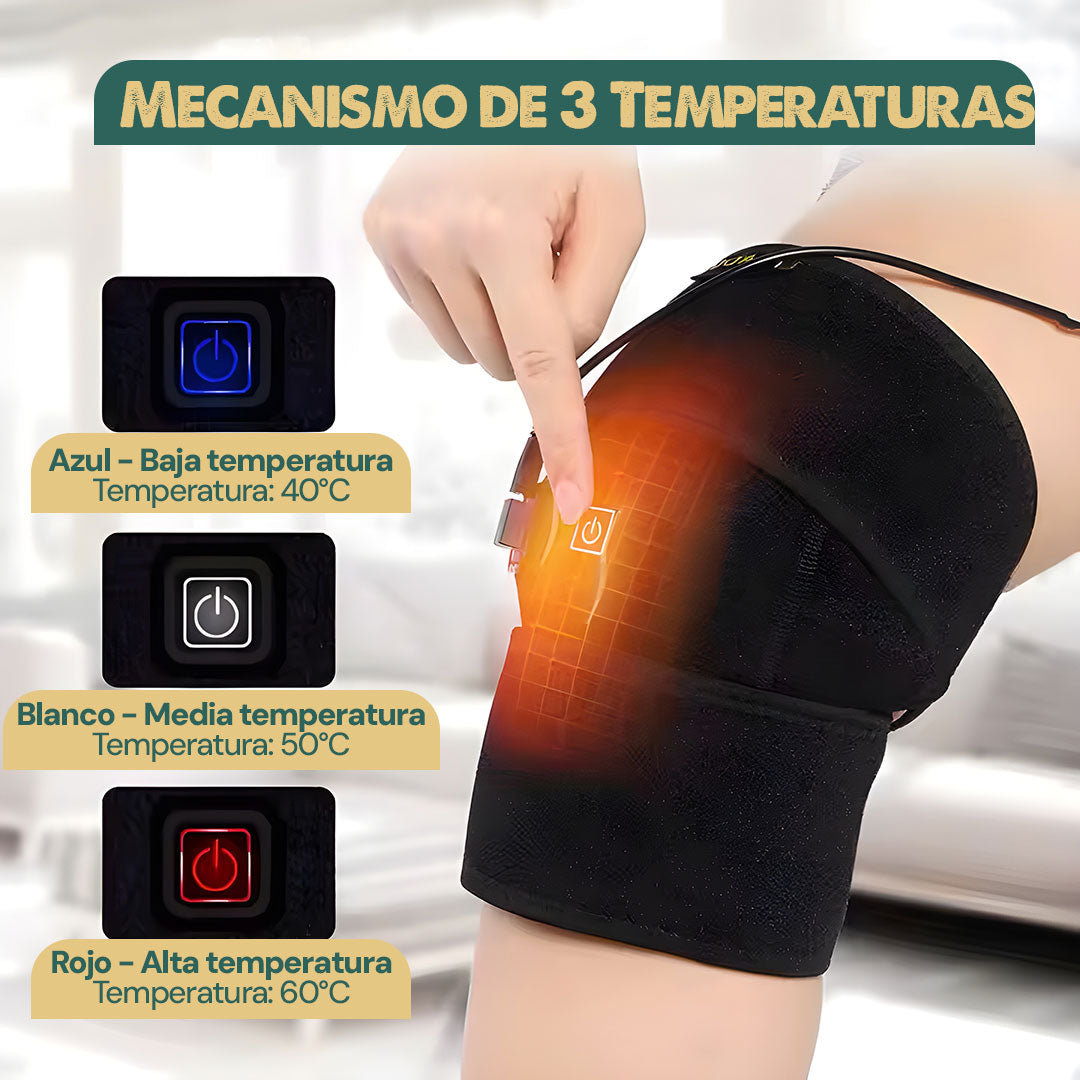 Rodillera TermoSalud™ + Parche para Rodilla x10und | Terapia al instante! ⭐