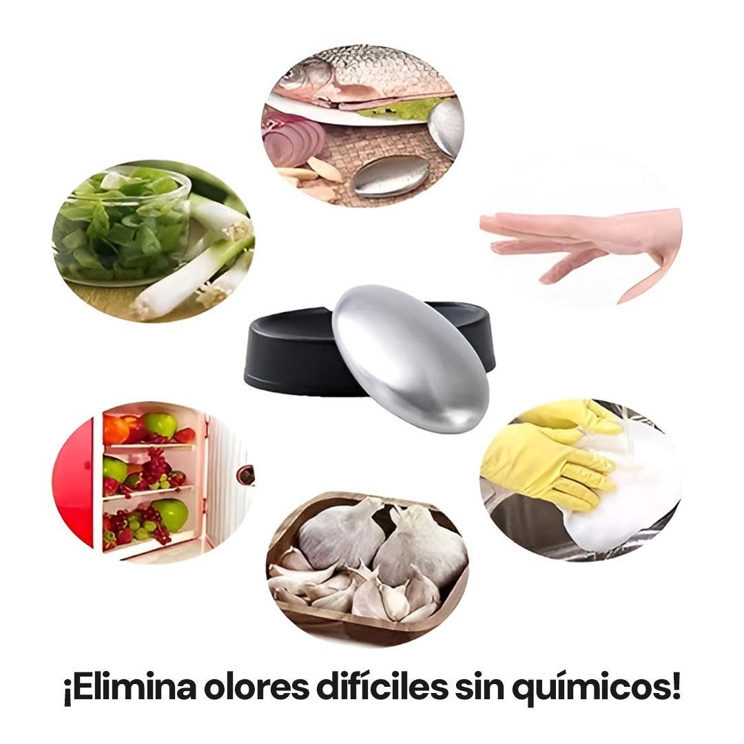 Jabón Inoxidable Total | ¡Elimina olores difíciles sin químicos!