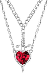 Set Collares de Pareja — Espada + Corazón · iNCLUYE CAJA REGALO - 11