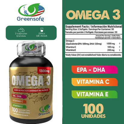 Omega 3, x100 pastas - Salud para tu corazón