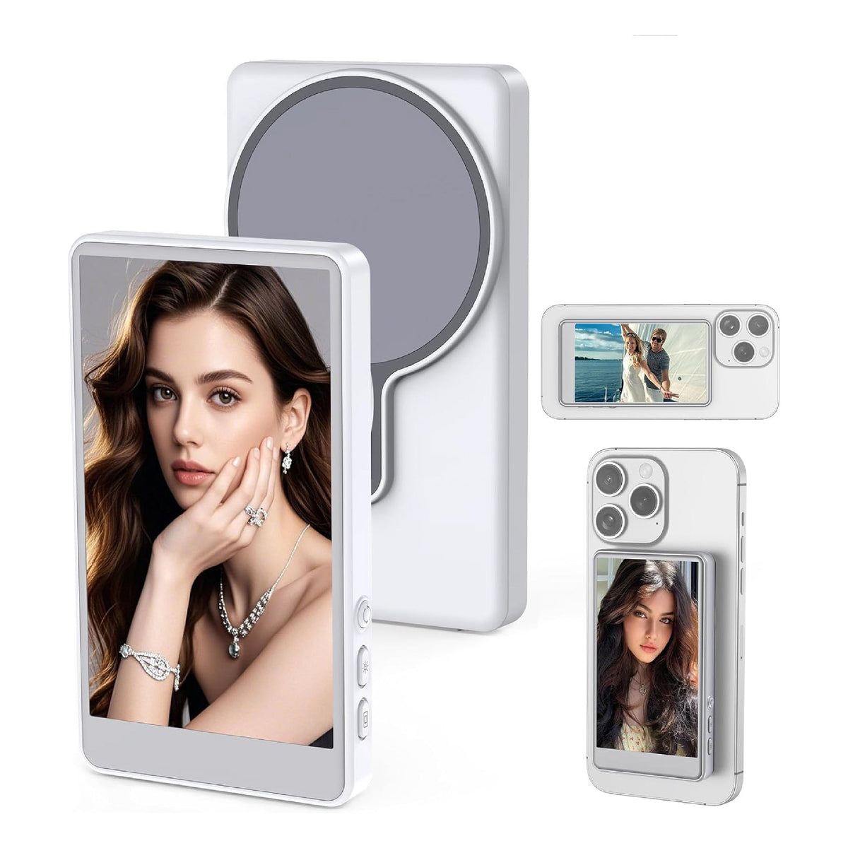 Rollei M4 | Monitor Selfie 4K Para iPhone y Android - Graba con tu Cámara Trasera