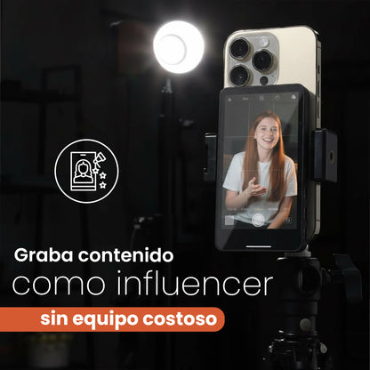 Rollei M4 | Monitor Selfie 4K Para iPhone y Android - Graba con tu Cámara Trasera