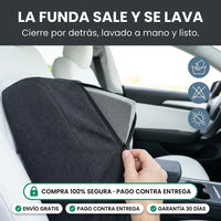 Juego de Almohada Lumbar y Reposacabezas para Carro | Espuma Viscoelástica · 2 Piezas - 4