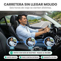 Juego de Almohada Lumbar y Reposacabezas para Carro | Espuma Viscoelástica · 2 Piezas - 1