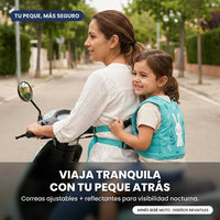 Arnés de Seguridad Infantil para Moto - Agarre Firme y Visible - 3
