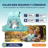 Arnés de Seguridad Infantil para Moto - Agarre Firme y Visible - 4