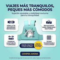Arnés de Seguridad Infantil para Moto - Agarre Firme y Visible - 8