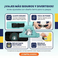 Arnés de Seguridad Infantil para Moto - Agarre Firme y Visible - 9