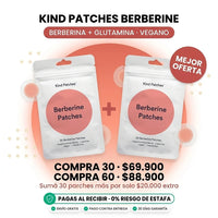 Parches de Berberina y L-Glutamina | Equilibrio y Energía Natural * 30 parches - 2