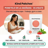 Parches de Berberina y L-Glutamina | Equilibrio y Energía Natural * 30 parches - 8