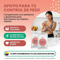 Parches de Berberina y L-Glutamina | Equilibrio y Energía Natural * 30 parches - 10