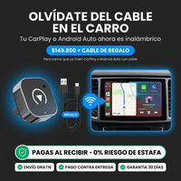 Adaptador Inalámbrico CarPlay y Android Auto | Sin Cables + Cable de Regalo - 1