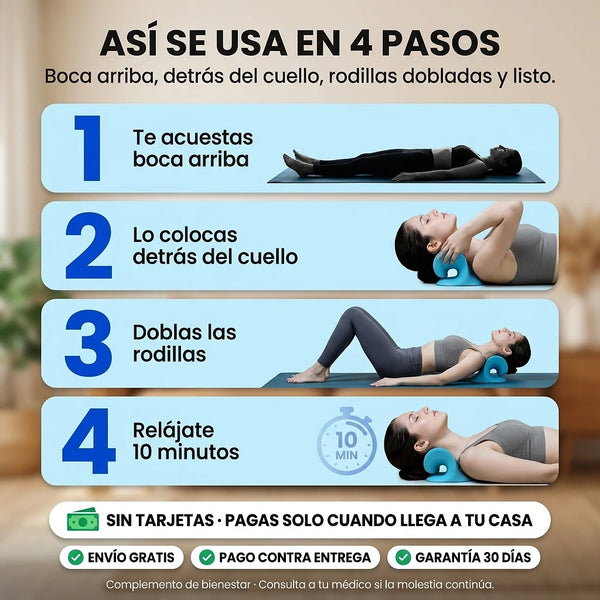 Soporte de tracción cervical detrás del cuello