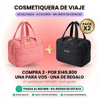 Cosmetiquera de Viaje Acolchada Puffer - Organiza y Protege tu Estilo - 4