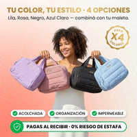 Cosmetiquera de Viaje Acolchada Puffer - Organiza y Protege tu Estilo - 7