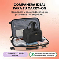 Cosmetiquera de Viaje Acolchada Puffer - Organiza y Protege tu Estilo - 9