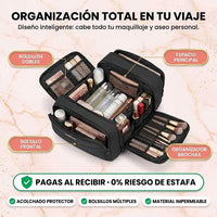 Cosmetiquera de Viaje Acolchada Puffer - Organiza y Protege tu Estilo - 3