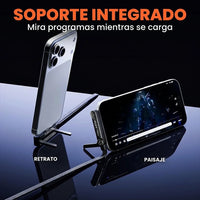Cable USB-C 240W con Soporte Invisible y Ultra Resistente | 1.5 mts - 9