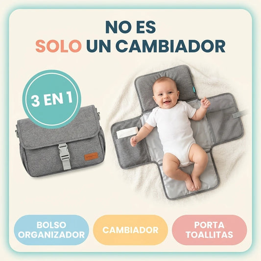 Cambiador Portátil Bebé 'Todo en Uno' + Ebook de Recuerdos
