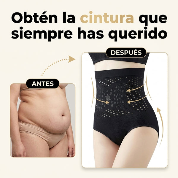 Mujer frustrada con ropa que no le queda bien