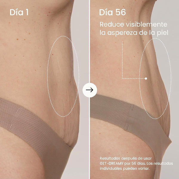 Mujer feliz con piel suave en las piernas