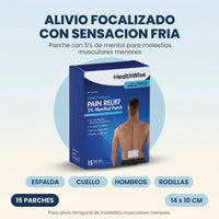 Parches Mentol HealthWise® | Alivio Rápido y Eficaz para Músculos y Articulaciones * 30 unidades - 3
