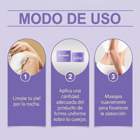 GET-DREAMY Crema Nocturna Tonificante Anti-Celulitis | Piel Firme y Suave - 6