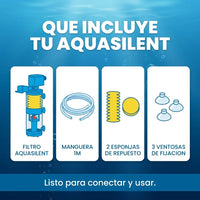 Filtro Sumergible 4 en 1 para Acuarios | Agua Cristalina y Sin Algas - 5