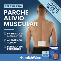Parches Mentol HealthWise® | Alivio Rápido y Eficaz para Músculos y Articulaciones * 30 unidades - 1
