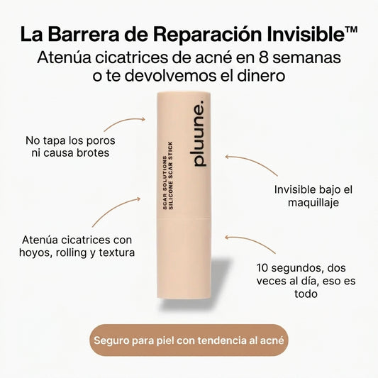 Pluune Barra de Silicona para Cicatrices: Adiós Acné, Estrías y Marcas