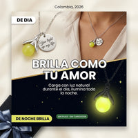 Collar Luciérnaga Luminosa Plata 925 | Brilla en la Oscuridad - Incluye caja regalo - 1