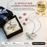 Collar Luciérnaga Luminosa Plata 925 | Brilla en la Oscuridad - Incluye caja regalo - 2