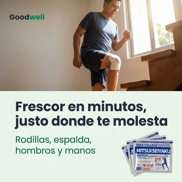 Parches Dr Mitsui · Frescor en minutos, justo donde te molesta