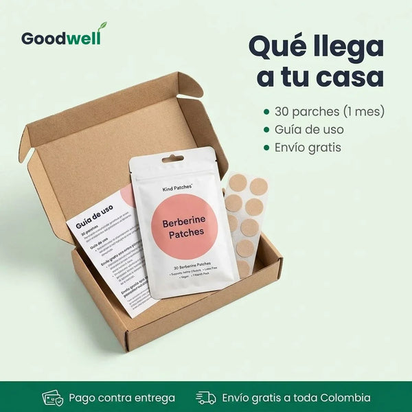 Parches Berberina · Un mes completo en un solo sobre