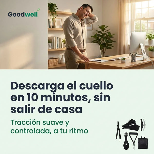 Alivio Cervical Pro · Descarga el cuello en 10 minutos, sin salir de casa