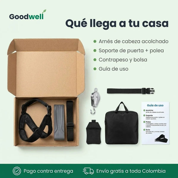 Alivio Cervical Pro · Todo lo que necesitas viene en la caja
