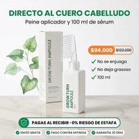 Sérum Capilar GROW:TURN con Peine Aplicador | 100 ml para el Cuero Cabelludo - 3