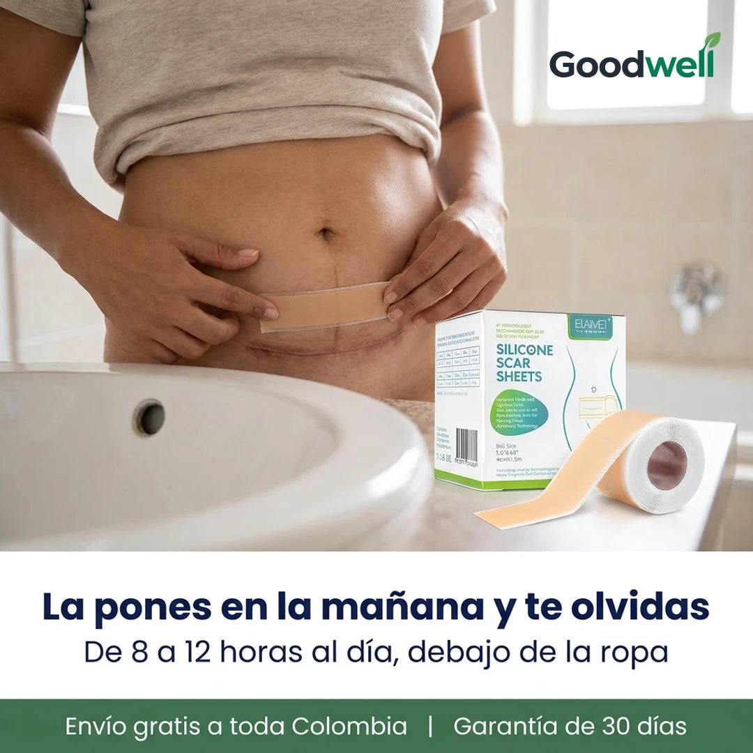 Cinta de silicona para cicatrices · uso