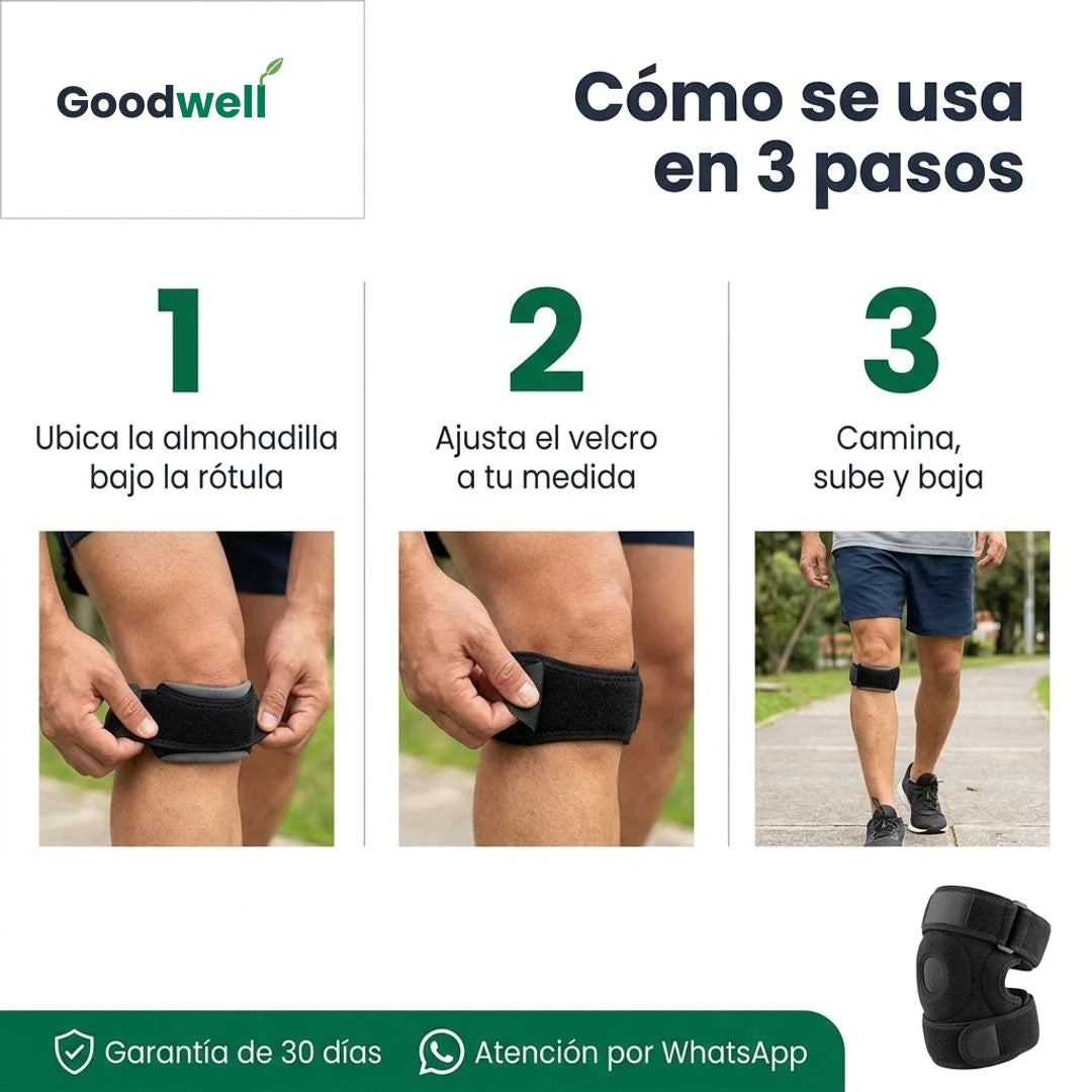 Rodillera Rótula · pasos