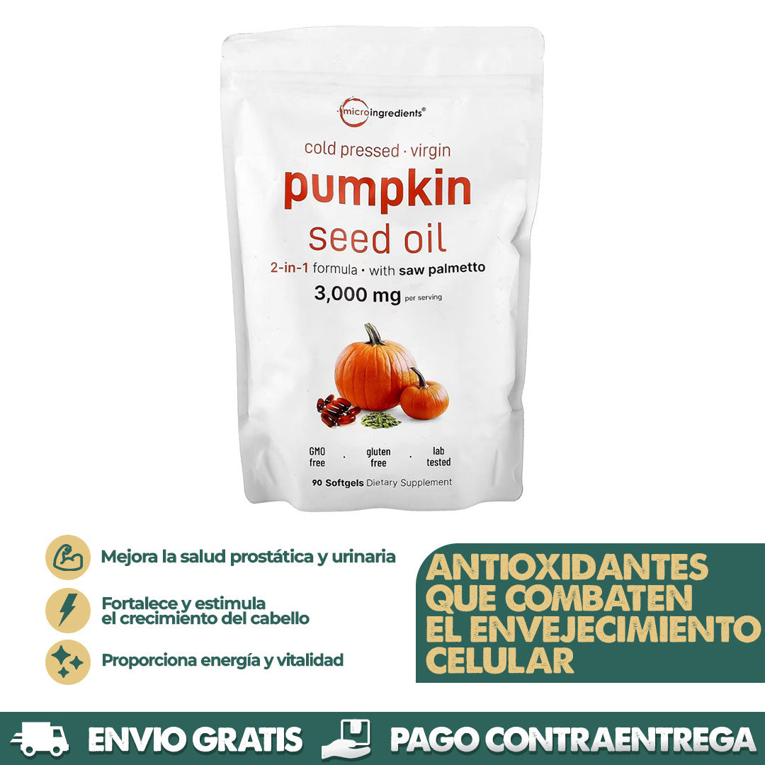 Pumpkin Seed Oil | Previene el envejecimiento prematuro