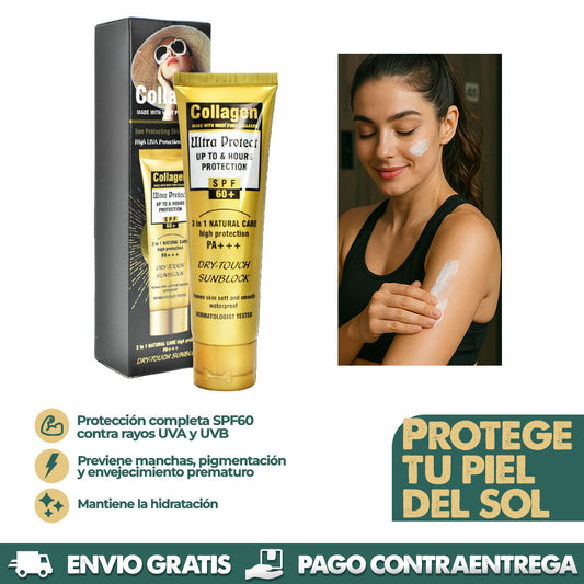 Collagen SPF 60+ - Protector Solar que Hidrata y Cuida tu Piel