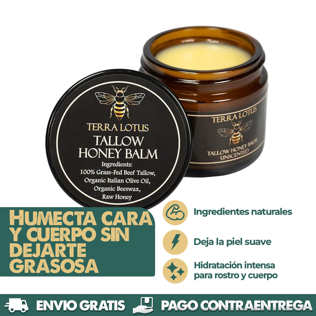 TALLOW HONEY BALM - Hidrata, humecta sin sensación grasosa