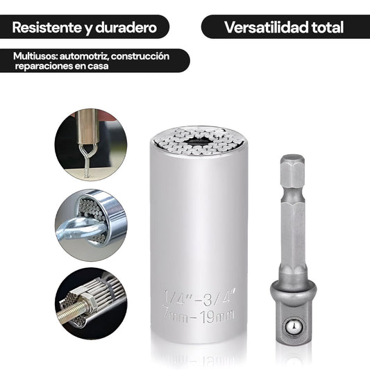 Llave Ajustable Universal | Multiusos: automotriz, construcción y más