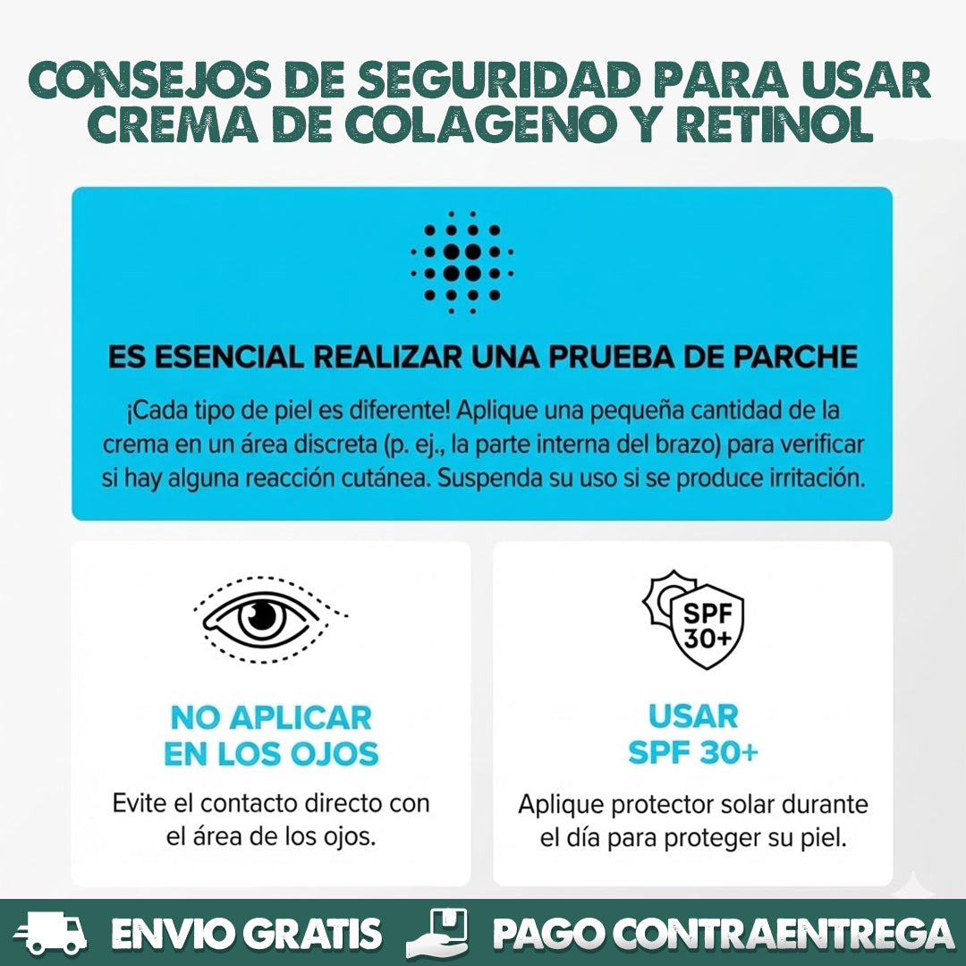 Retinol | Crema hidratante de colágeno, retinol y ácido hialurónico