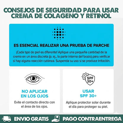 Retinol | Crema hidratante de colágeno, retinol y ácido hialurónico