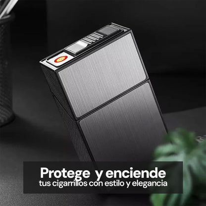 Cigarrera Recargable y Encendedor | Estilo y Elegancia