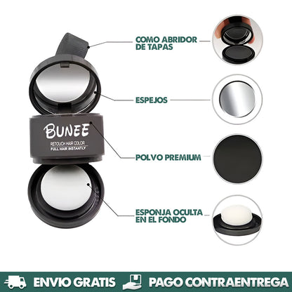 Bunee Corrector Capilar | Cubre entradas, canas y calvicie al instante