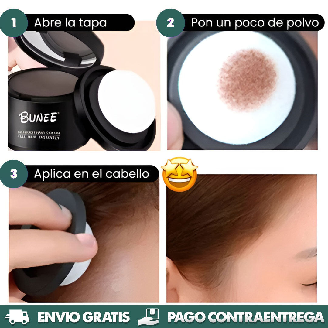 Bunee Corrector Capilar | Cubre entradas, canas y calvicie al instante