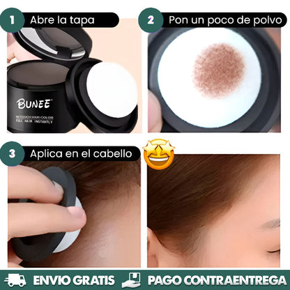 Bunee Corrector Capilar | Cubre entradas, canas y calvicie al instante