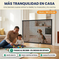 Malla de Seguridad para Mascotas y Bebés | Se Instala sin Taladro · 180 x 70 cm - 1
